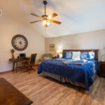 Hideout at Hills Haven Wimberley Texas Hill Country Vacation Rental master bed room