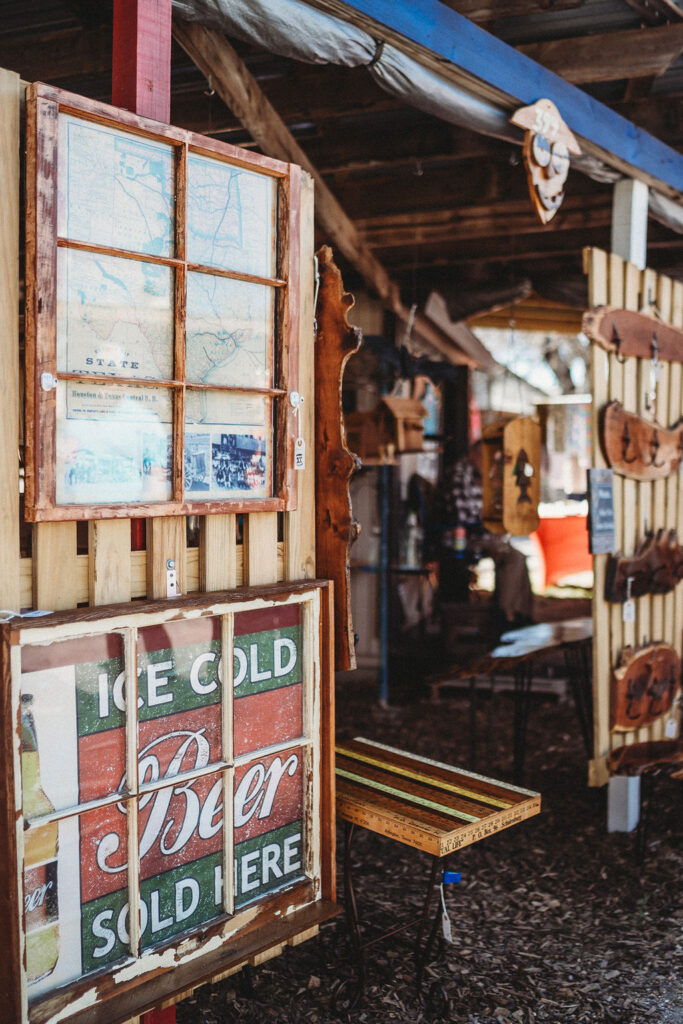 Browsing the Wimberley Market Days booths over Labor Day weekend